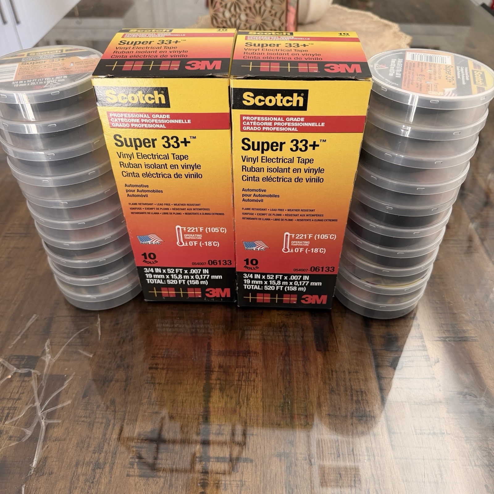 (20 ROLLS) 2PK Scotch 3M Super 33+ Vinyl Electrical Tape 06133 52FT NEW Fast π¦ (20 ROLLS) 2PK Scotch 3M Super 33+ Vinyl Electrical Tape 06133 52FT NEW Fast π¦