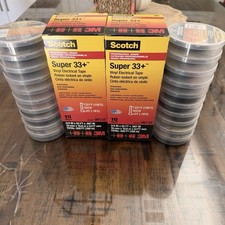(20 ROLLS) 2PK Scotch 3M Super 33+ Vinyl Electrical Tape 06133 52FT NEW Fast π¦ picture