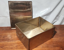 Vintage Stainless Steel Petri Dish Sterilization Box Autoclave Lab Storage Lid picture