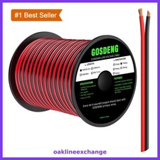 GOSDENG 18AWG-2C 100FT Electrical Wire Red Black CCA 18 Gauge picture