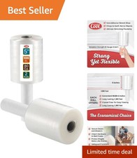 Economical Mini Stretch Wrap 1000Ft - 2 Pack, 80 Gauge for Versatile Protection picture