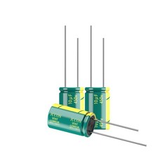 10-Pack 450V 10uF Low ESR Electrolytic Capacitors 10x17mm 0.4x0.67in picture