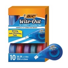 BIC® Wite-Out® Brand EZ Correct® Correction Tape, White, 10 Pack picture