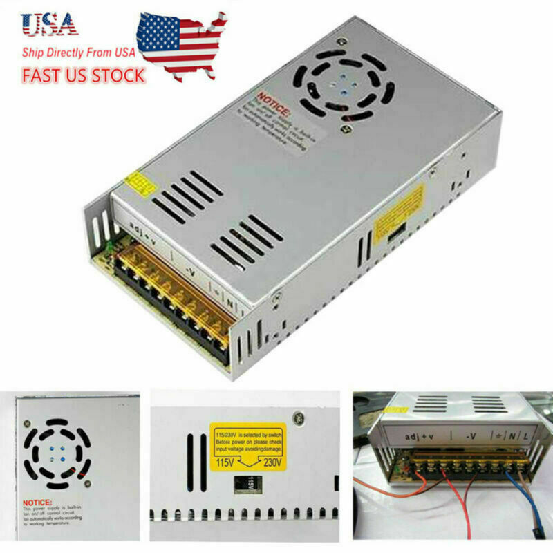AC TO DC 12V 30A 360W Regulated Switching Mode Power Supply Converter Adapter AC TO DC 12V 30A 360W Regulated Switching Mode Power Supply Converter Adapter