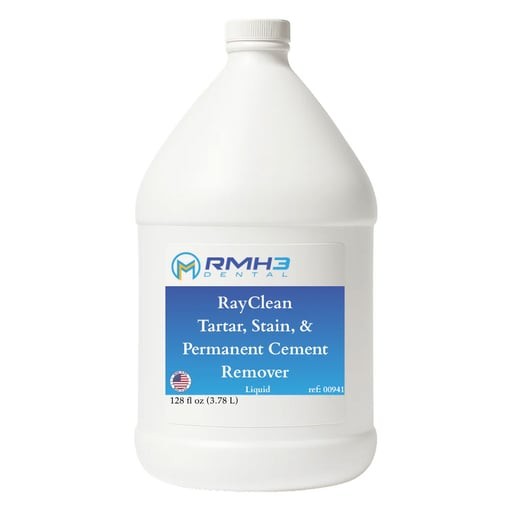 RayClean Tartar, Stain & Permanent Cement Remover, Ultrasonic Solution, 1 Gallon RayClean Tartar, Stain & Permanent Cement Remover, Ultrasonic Solution, 1 Gallon