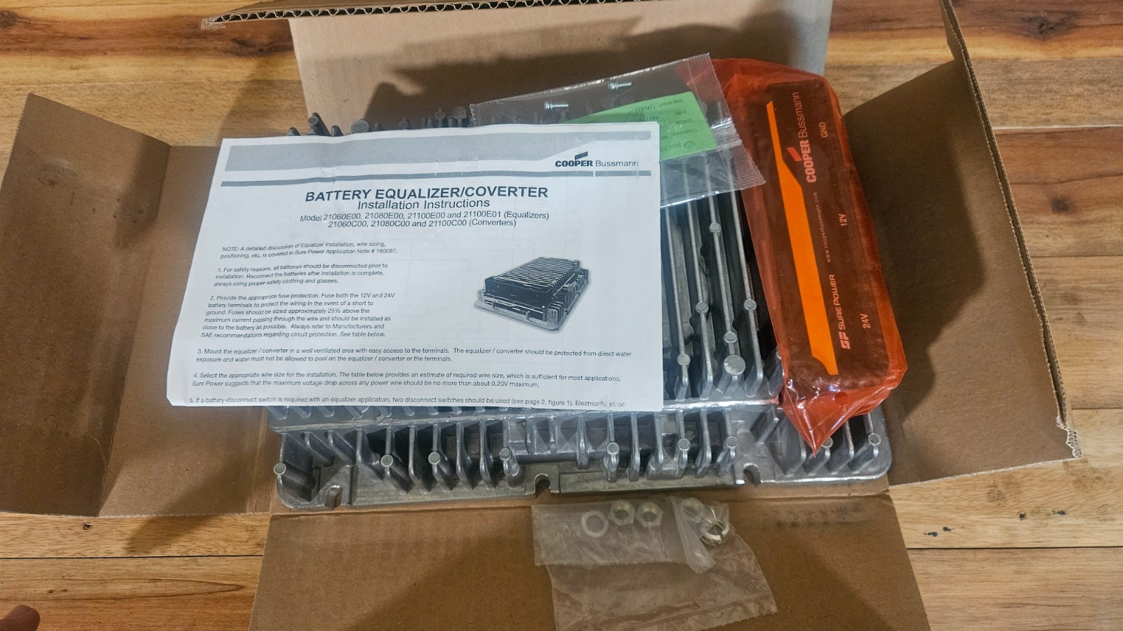 Cooper Bussman 21100E00 Battery Equalizer / Converter, 100 Amp, NEW, M1, M11 Cooper Bussman 21100E00 Battery Equalizer / Converter, 100 Amp, NEW, M1, M11