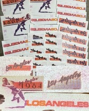 Lot of 39 Vintage 1984 Los Angeles Olympics T-Shirt Heat Transfers Iron On picture