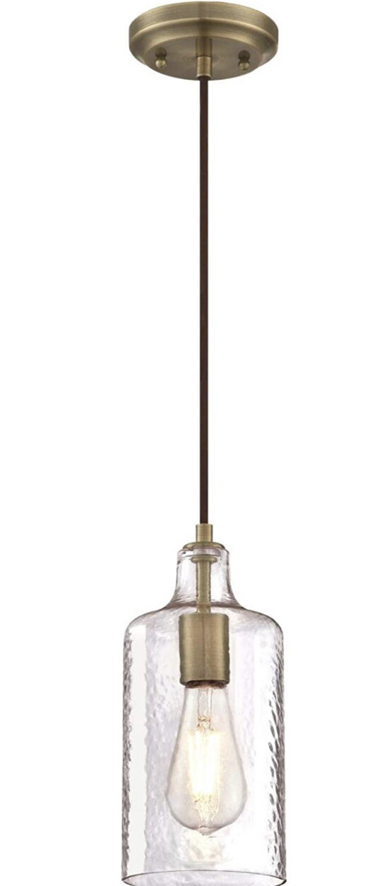 Westinghouse Lighting 6371400, Antique Brass Finish with Clear Textured Glass... Westinghouse Lighting 6371400, Antique Brass Finish with Clear Textured Glass...