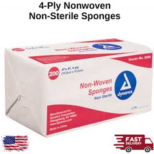 Non-Woven Sponges 4-Ply Non-Sterile Non-Linting Up to 4000 Count Case Dental picture