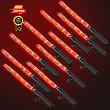 RoadHero 10 Pack 21 Inch Traffic Wand, Brightness 10 Pack, Red picture