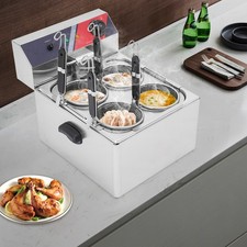 Commercial Pasta Cookers Electric Noodle Cooking Machine w/ 4* Strainer Baskets picture