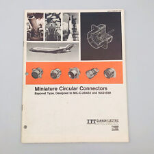 Vintage 1967 ITT Canon  Electric Miniature Circular Connectors Catalog  picture