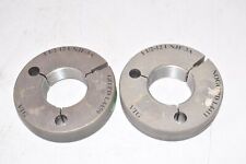 Set of 2 VTG Vermont Gage 1-1/2-12 UNJF-3A Thread Ring Gages GO PD 1.4459 x NOGO picture