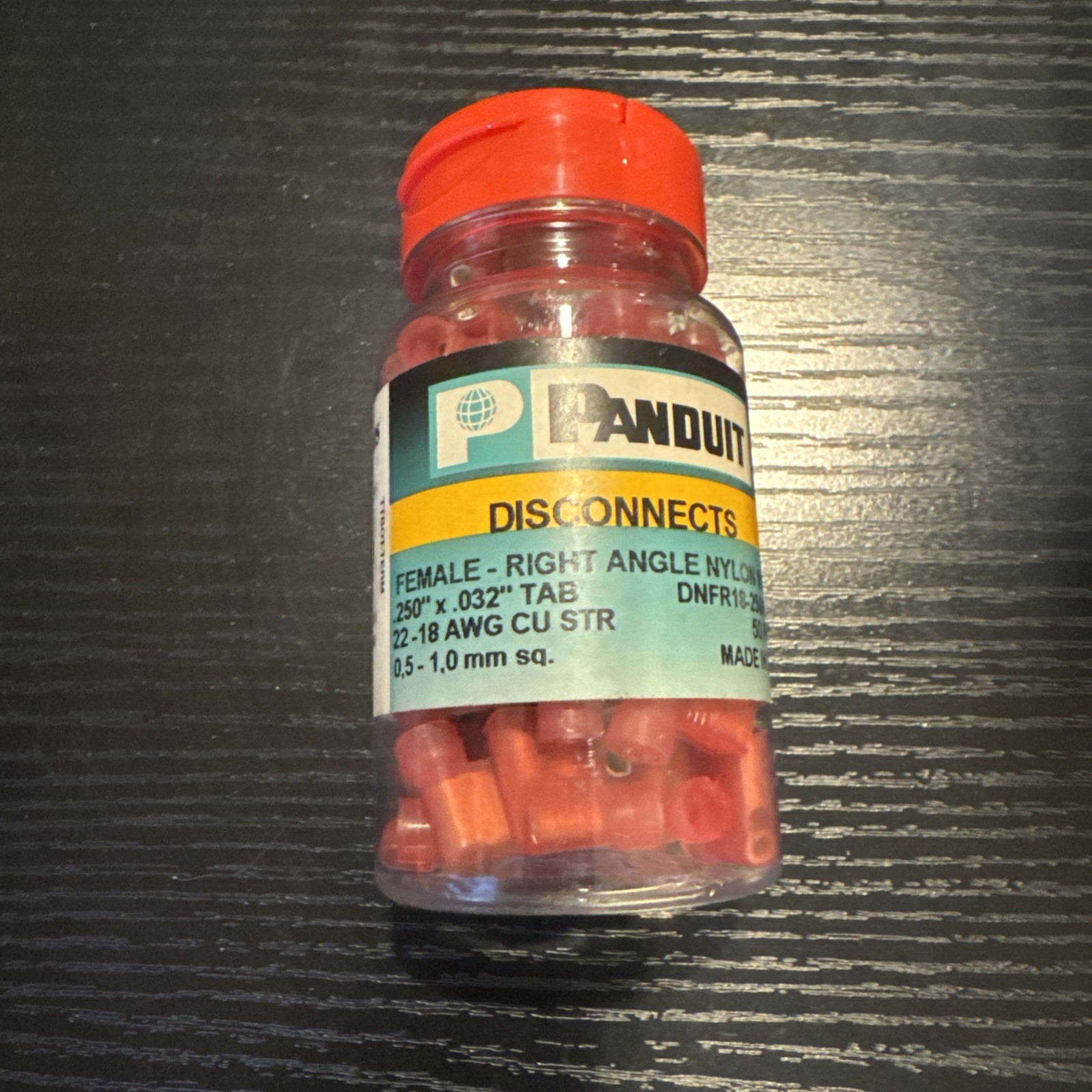 50ct PANDUIT DNFR18-250FIB-L FEMALE Disconnect Terminal CRIMP ON Red 22-18 AWG 50ct PANDUIT DNFR18-250FIB-L FEMALE Disconnect Terminal CRIMP ON Red 22-18 AWG