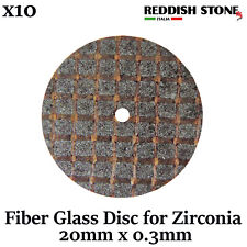 Dental Separating Fiber Glass Disc for Zirconia Reddish Stone 20mm x 0.3mm 10pcs picture