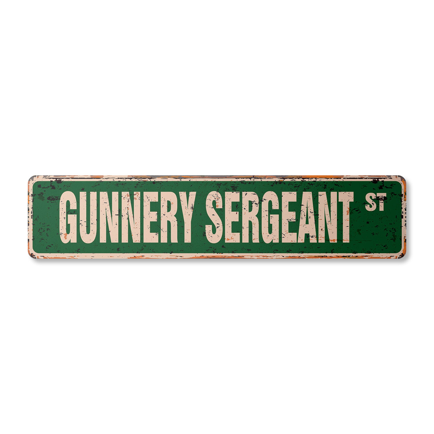 GUNNERY SERGEANT Vintage Street Sign Marines US military NCO Leatherneck GUNNERY SERGEANT Vintage Street Sign Marines US military NCO Leatherneck