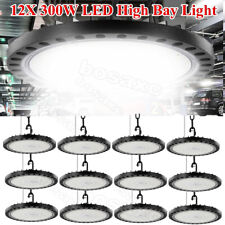 12 Pack 300W UFO Led High Bay Light Factory Warehouse Commercial Led Shop Lights picture