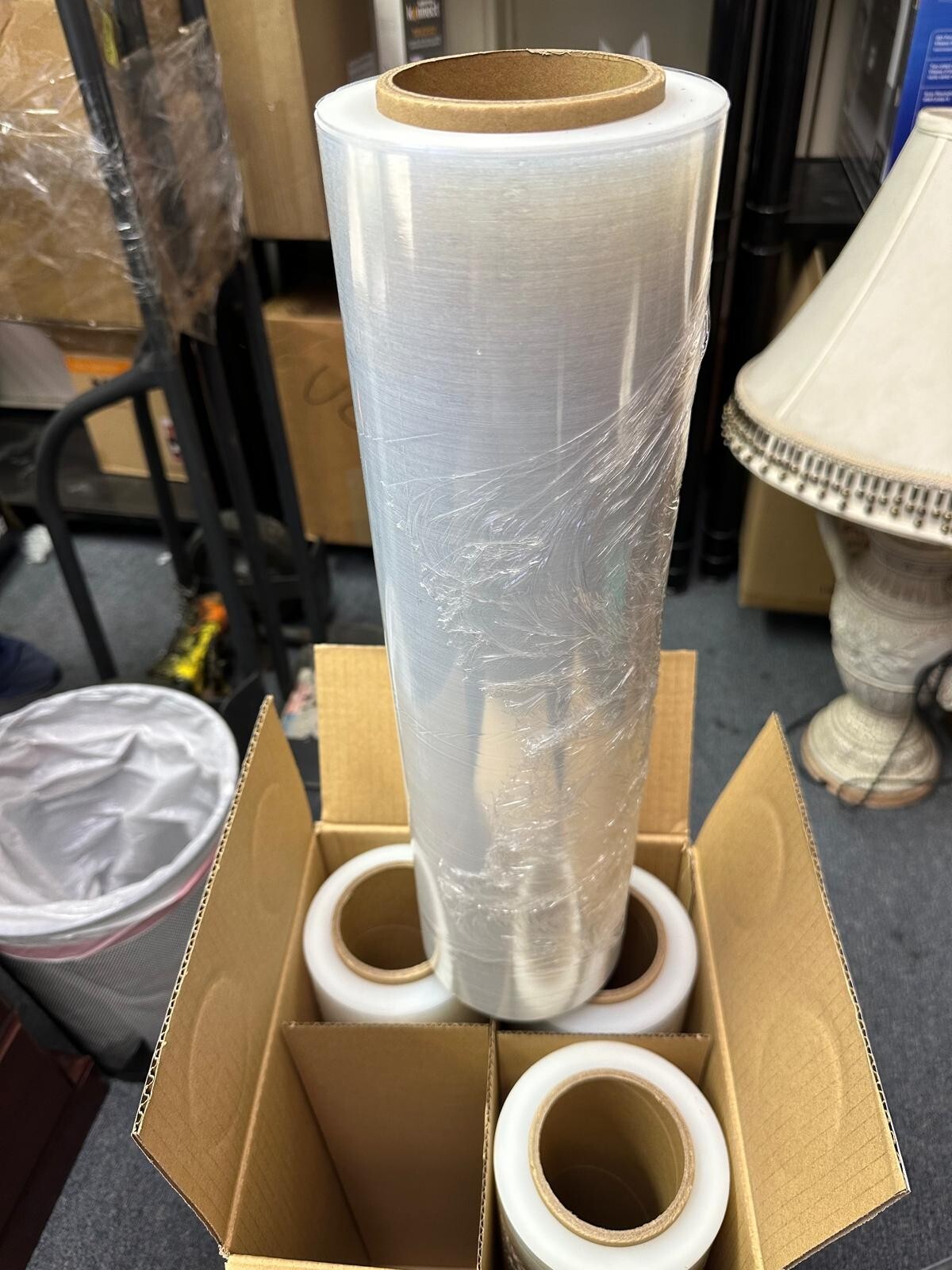 18 inch x 1000ft Industrial Strength Shrink Roll - 4 Pack-80 gauge