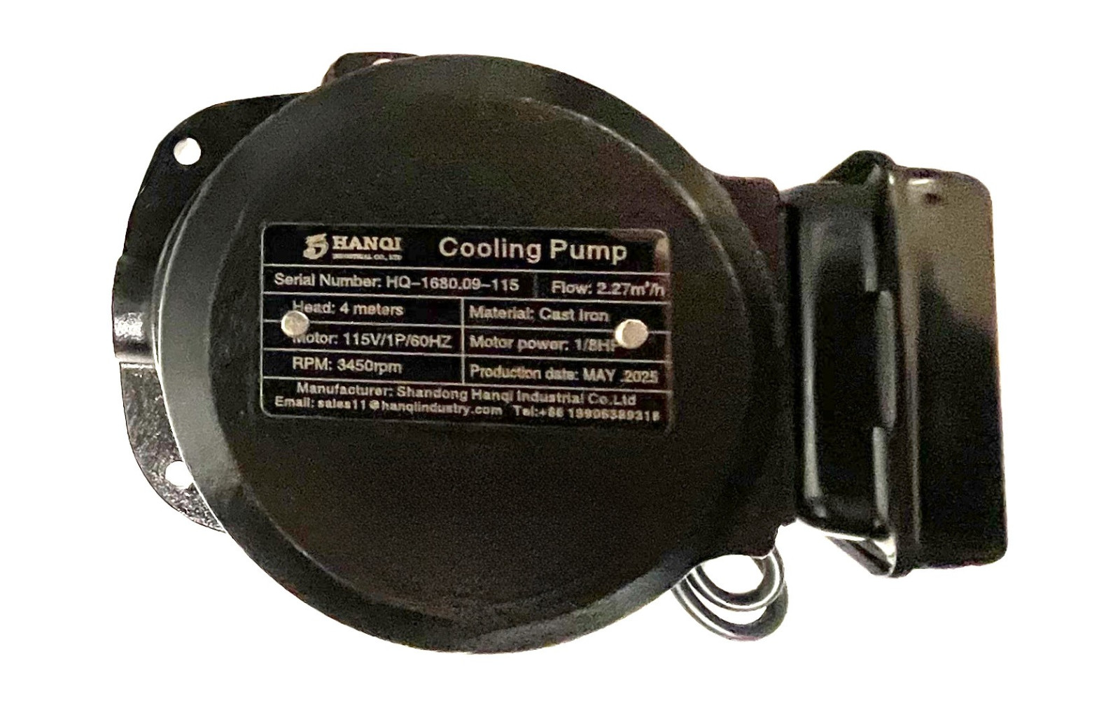 Immersion Coolant Pump - 1/8hp, 115V/1ph/60hz - 3450rpm - Cast Iron