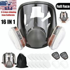 US Full Face Gas Mask Painting Spraying Respirator w/Filters for 6800 Facepiece picture