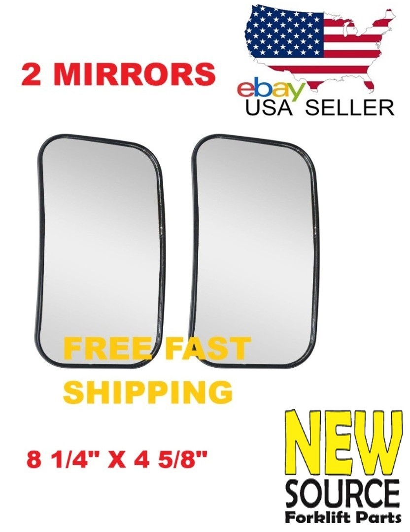 ONE PAIR BALL SWIVEL CENTER PIN  REARVIEW SIDE CONVEX MIRRORS FORKLIFT ER006C X2