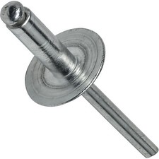 Large Flange Aluminum Pop Rivets All Dome Head Blind Every Size Available picture