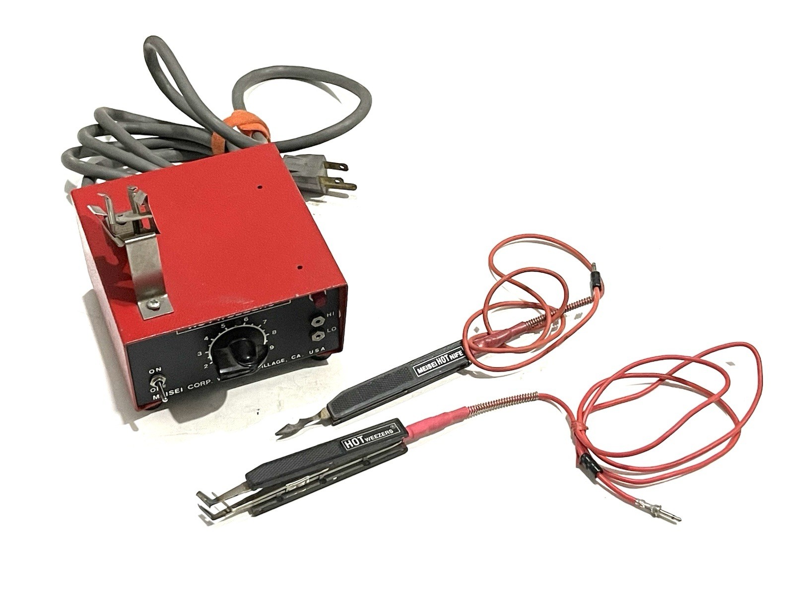 Meisei M-10 HOTweezers Power Supply With Hotknife And Thermal Wire Strippers