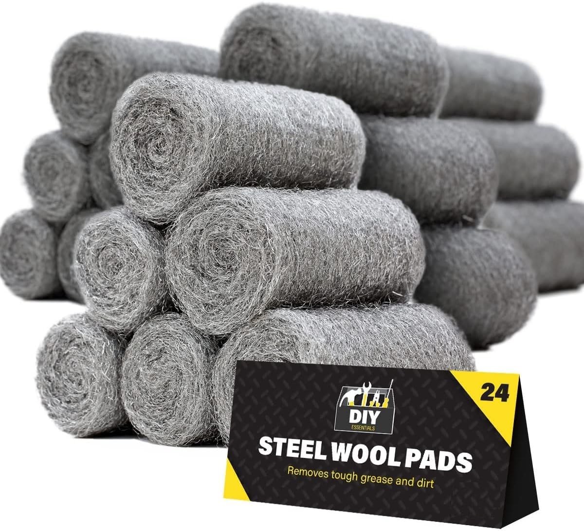 0000 Steel Wool for Mice Control - 24Pack Fine Grade Stainless Steel Wool for Fi