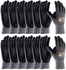 12- 34-874 MaxiFlex Foam Nitrile Grip Palm Coated PROTECTIVE WORK GLOVES MEDIUM picture