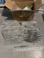 Lot of 80 Stainless Steel Threaded Industrial Pins Machined Rods 6 Inch picture