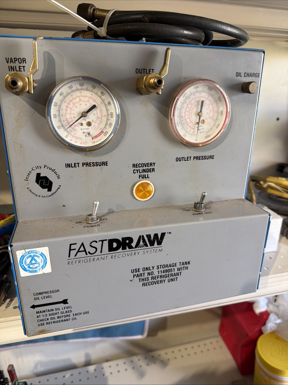 Fastdraw Refrigerant Recovery System Fastdraw Refrigerant Recovery System
