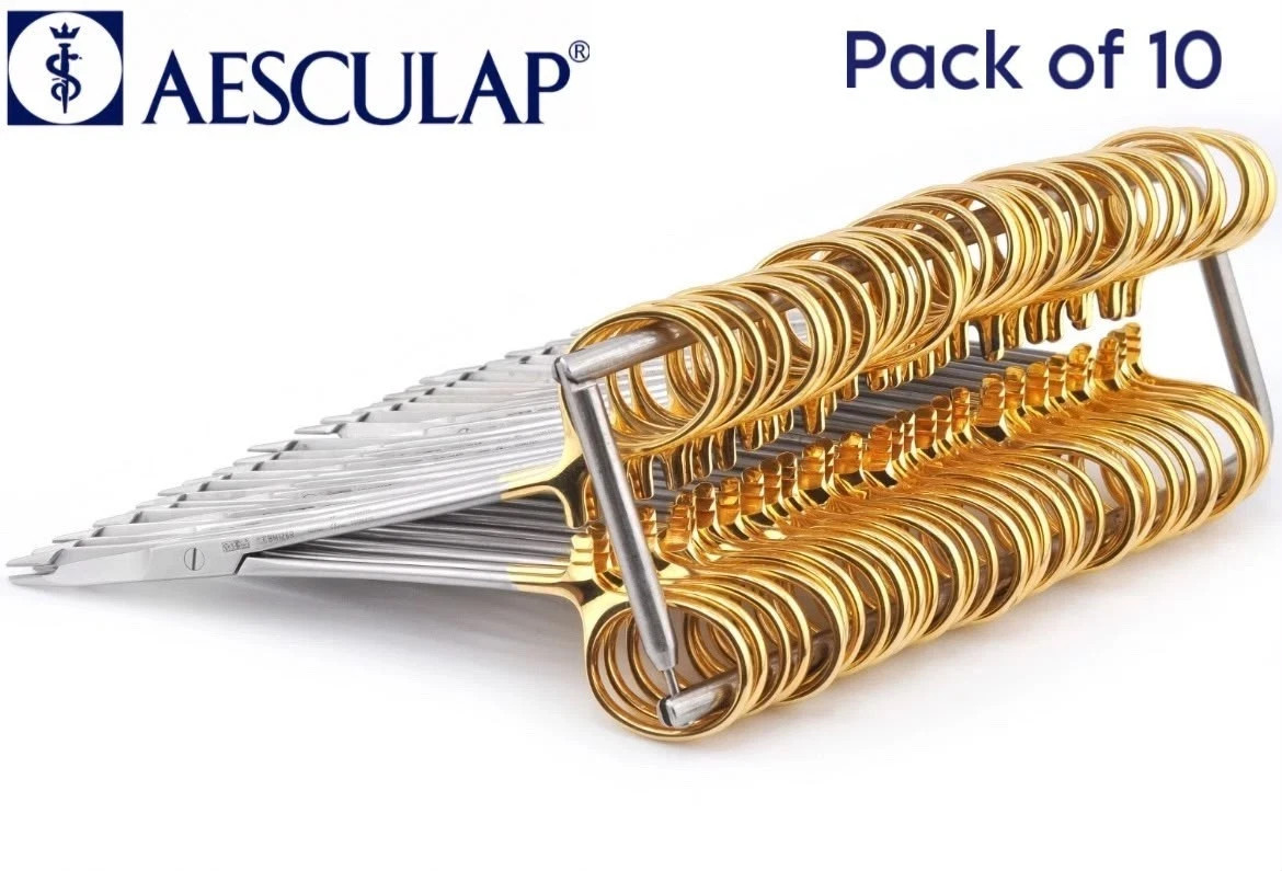10X AESCULAP BM128R Durogrip Hegar Olson Pin Wire Cuter Needle Holder Scissor 10X AESCULAP BM128R Durogrip Hegar Olson Pin Wire Cuter Needle Holder Scissor