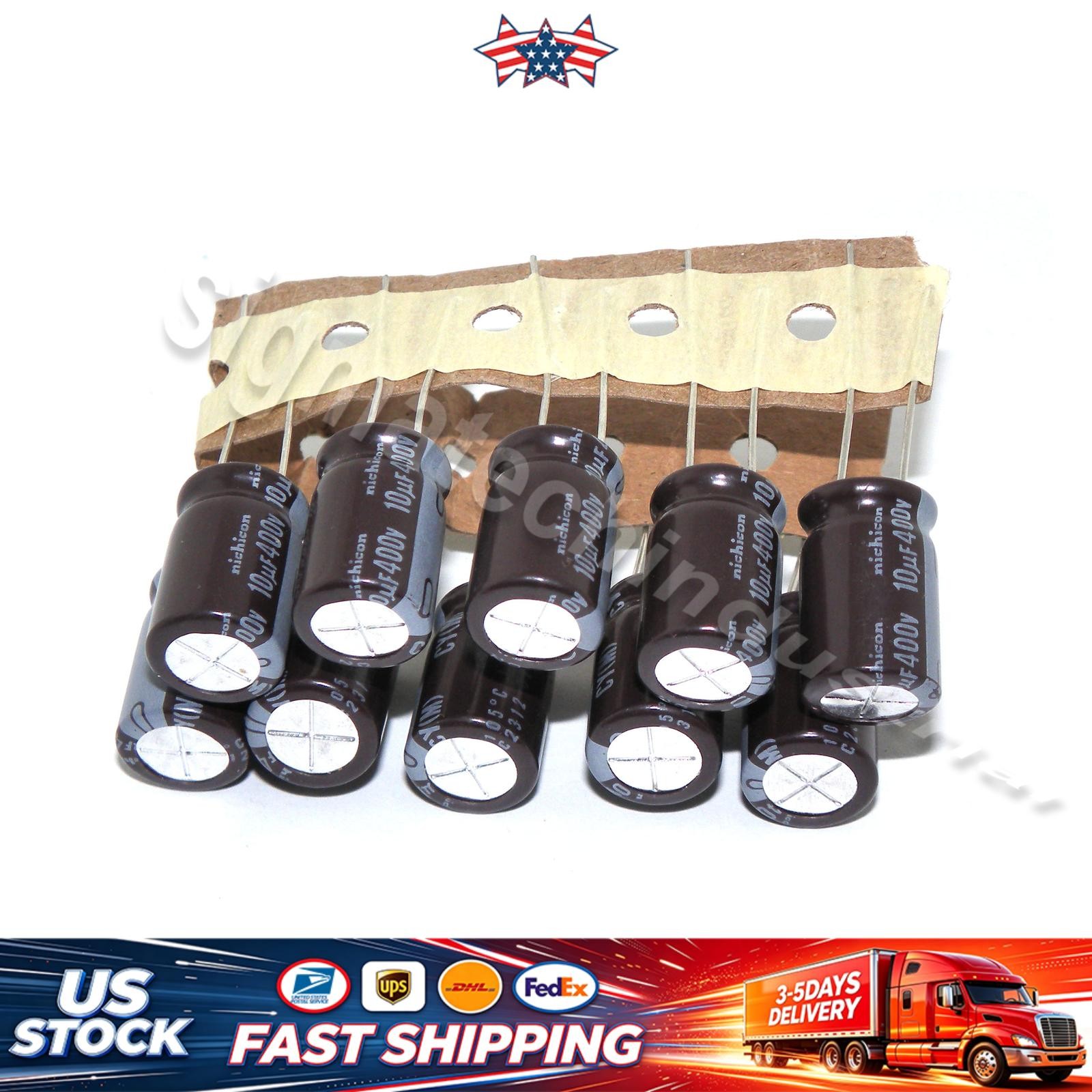5x 400V10UF Nichicon Electrolytic Capacitors 10mfd 400V 10x16 mm