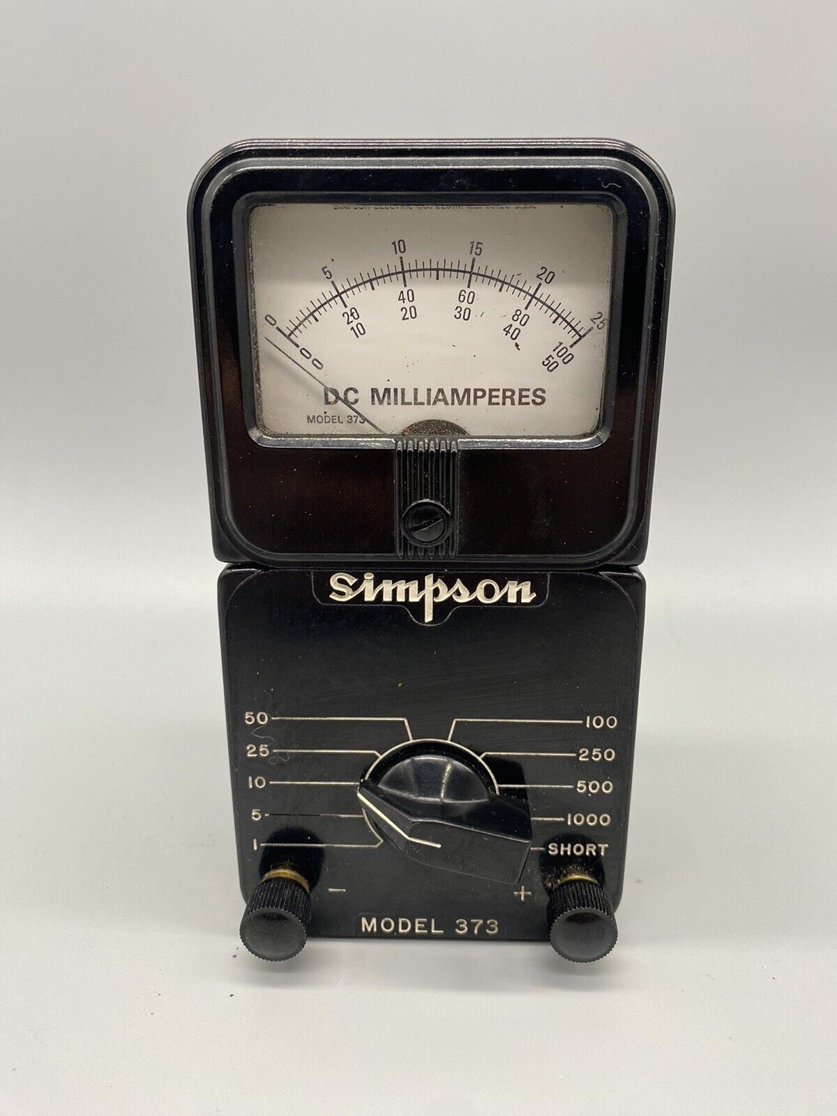 Simpson Model 373 DC Milliamp Meter Milliamperes -UNTESTED-