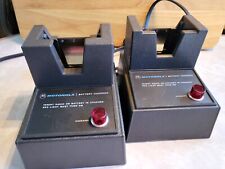 PAIR OF VINTAGE MOTOROLA CHARGERS - WORKING - NLN45618/NLN45578 - VERY RARE picture