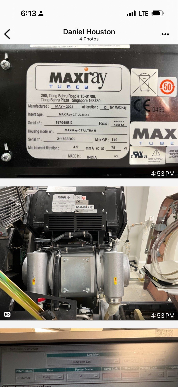 2023 GE Lightspeed Performix MX200 Tube PN: 2120785-2/2137130 2023 GE Lightspeed Performix MX200 Tube PN: 2120785-2/2137130