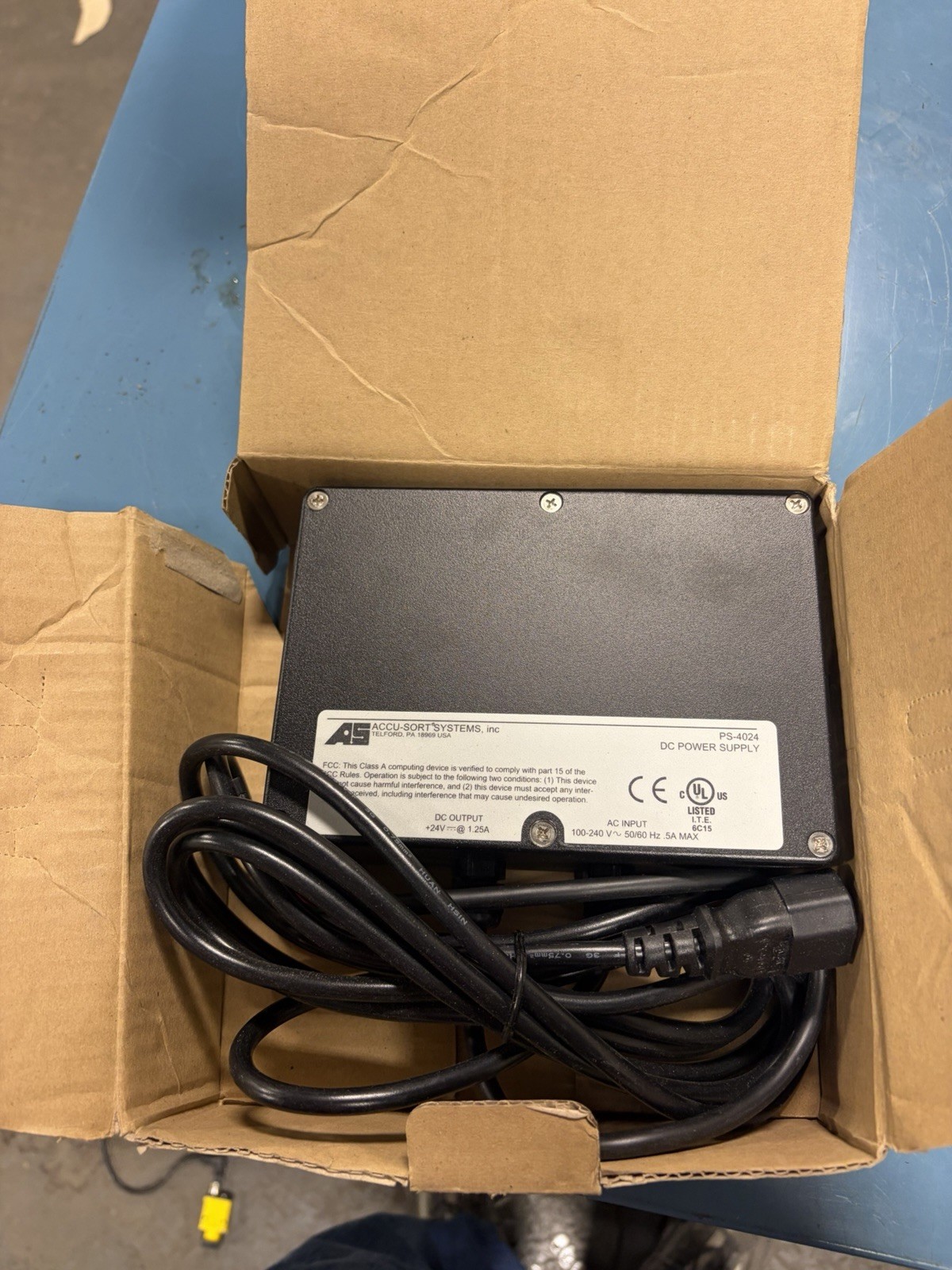 Accu-sort PS-4024 Ac To Dc Power Supply 24v-dc 1.25a 100-240v-ac