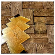 Polyurethane Mat Stamp WOODEN FLOORING | Concrete Cement Stamping Texture Tools picture