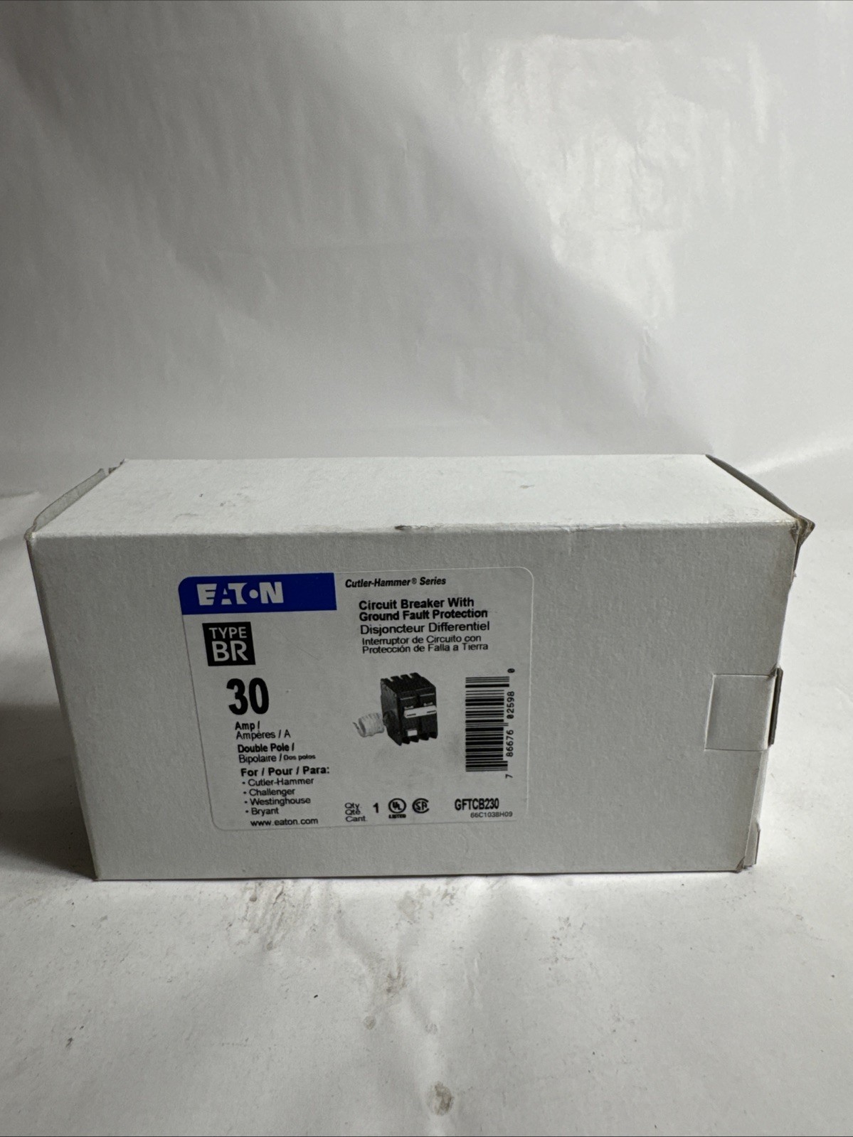 (NEW IN BOX) Eaton GFTCB230 30A Circuit Breaker (NEW IN BOX) Eaton GFTCB230 30A Circuit Breaker