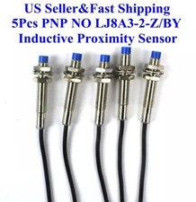 5Pcs PNP NO LJ8A3-2-Z/BY Inductive Proximity Sensor Switch DC6V-36V US picture