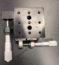 Newport 423 & 421 XY Precision Linear Translation Stage Starrett Micrometer 3X3 picture