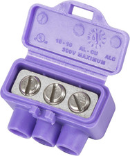 Nvent 95125 Alumiconn 3-Port AL/CU Wire Connectors, 10-Pk picture