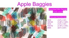 1200CT ORIGINAL APPLE BAGS MIXED BAGGIES ASSORTED DESIGNS (CHOOSE SIZE) picture