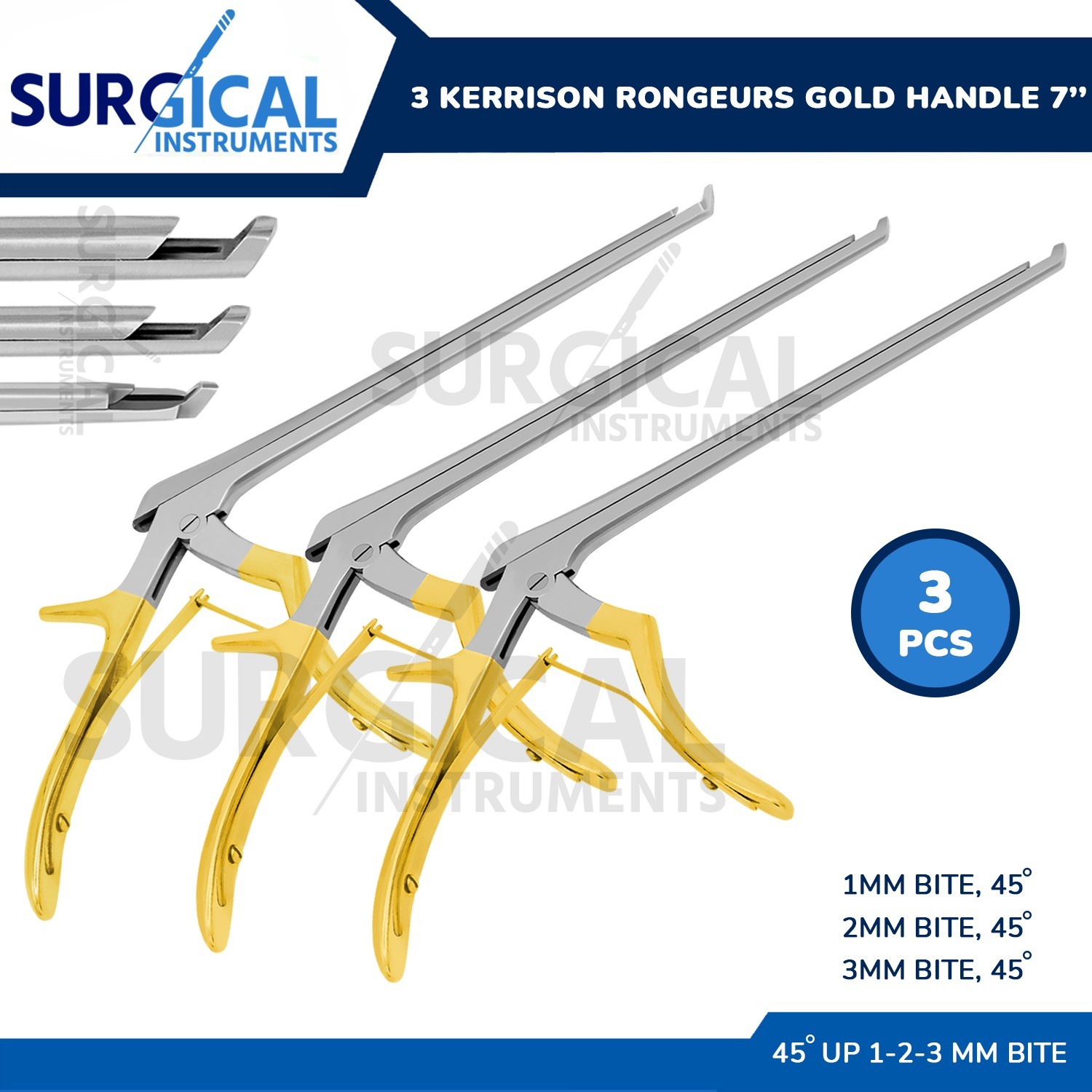 3 Pcs Set KERRISON Rongeurs 7